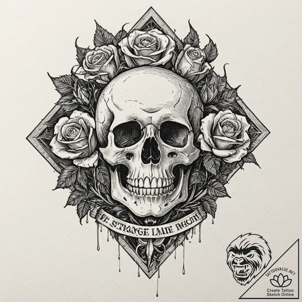 A linework tattoo of the "strange man" from e... - tattoo sketch (№1752201570_0, 11.07.2025 02:39) — tattoovalue.net