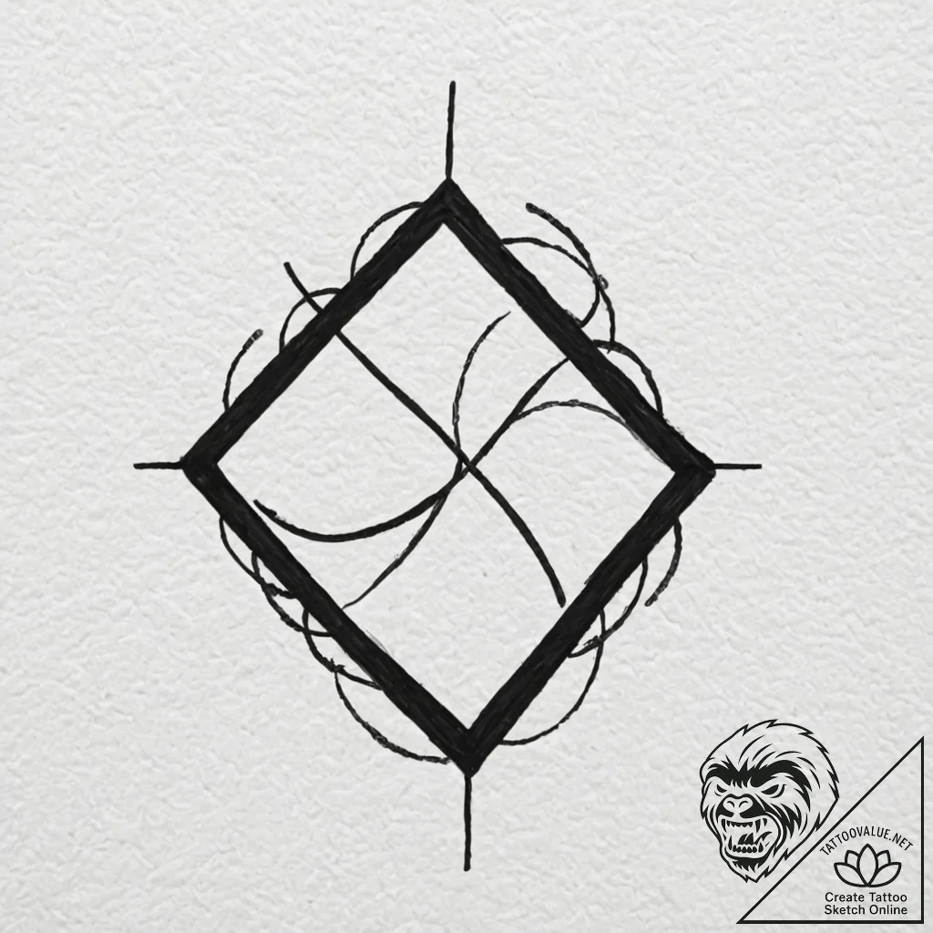 A minimalist tattoo of the nerv logo,, tattoo... - tattoo sketch (№1752202838_0, 11.07.2025 03:00) — tattoovalue.net