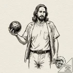 A sketch of jesus quintana from the big lebow… – tattoo sketch (№1752206764_0, 11.07.2025 04:06) — tattoovalue.net