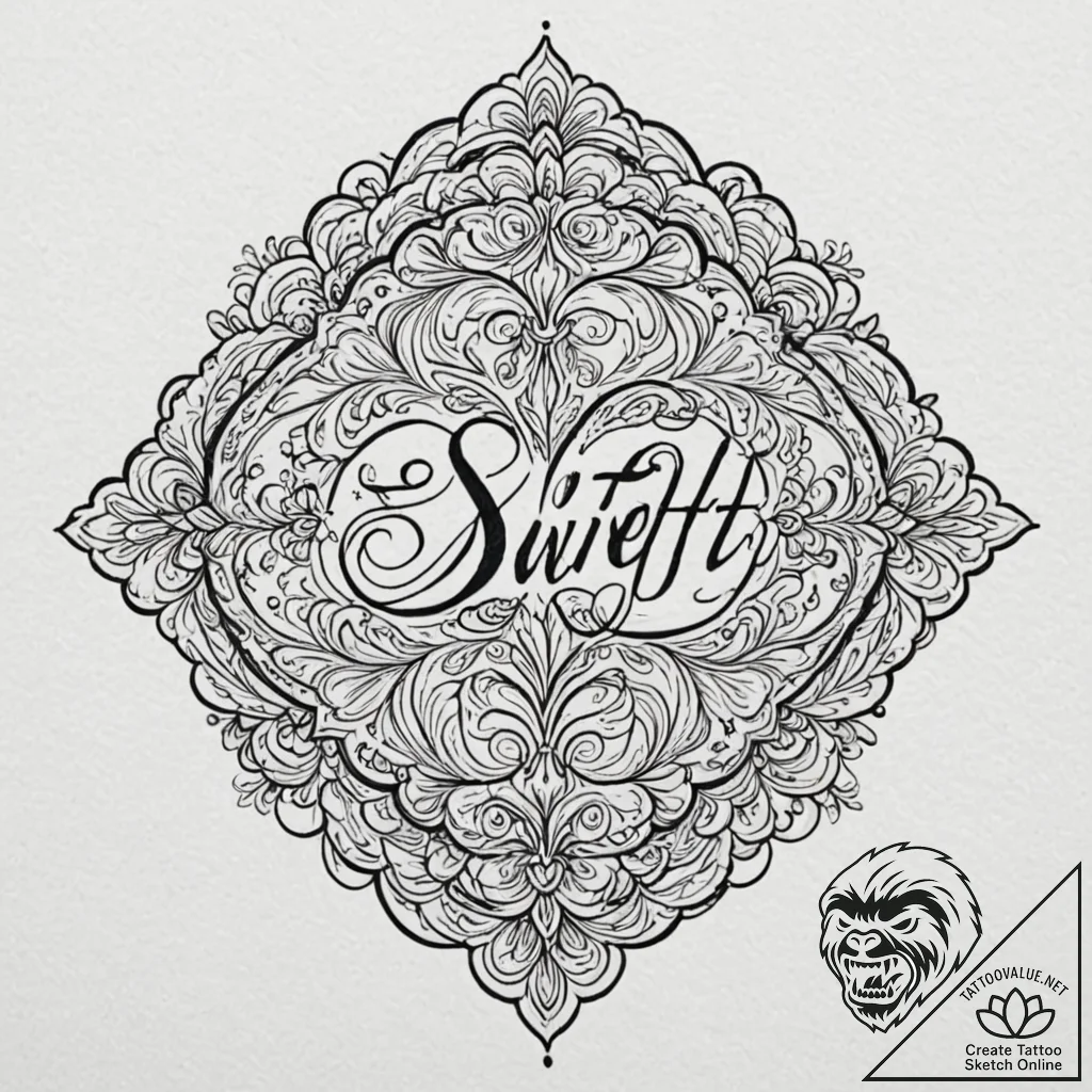 Swift, artistic tattoo sketch, studio lightin... - tattoo sketch (№1752207099_0, 11.07.2025 04:11) — tattoovalue.net