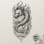 Alkonost, artistic tattoo sketch, aesthetical… – tattoo sketch (№1752207183_0, 11.07.2025 04:13) — tattoovalue.net