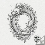 Kitten, concept art for tattoo, on white pape… – tattoo sketch (№1752207769_0, 11.07.2025 04:22) — tattoovalue.net