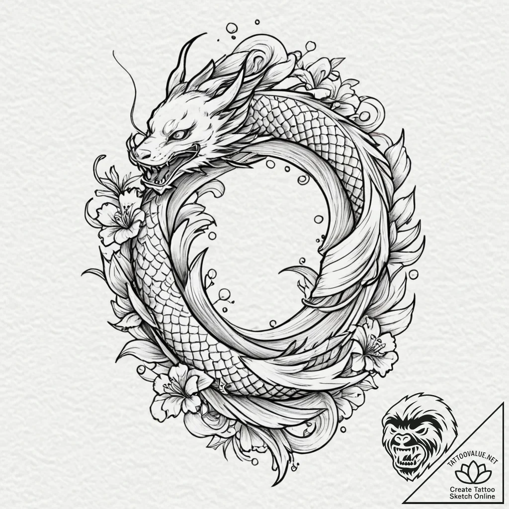 Kitten, concept art for tattoo, on white pape... - tattoo sketch (№1752207769_0, 11.07.2025 04:22) — tattoovalue.net