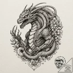 A xenomorph from alien, artistic tattoo sketc… – tattoo sketch (№1752208186_0, 11.07.2025 04:29) — tattoovalue.net