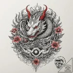 Crown made of twisted silver and interwoven l… – tattoo sketch (№1752245644_0, 11.07.2025 14:54) — tattoovalue.net