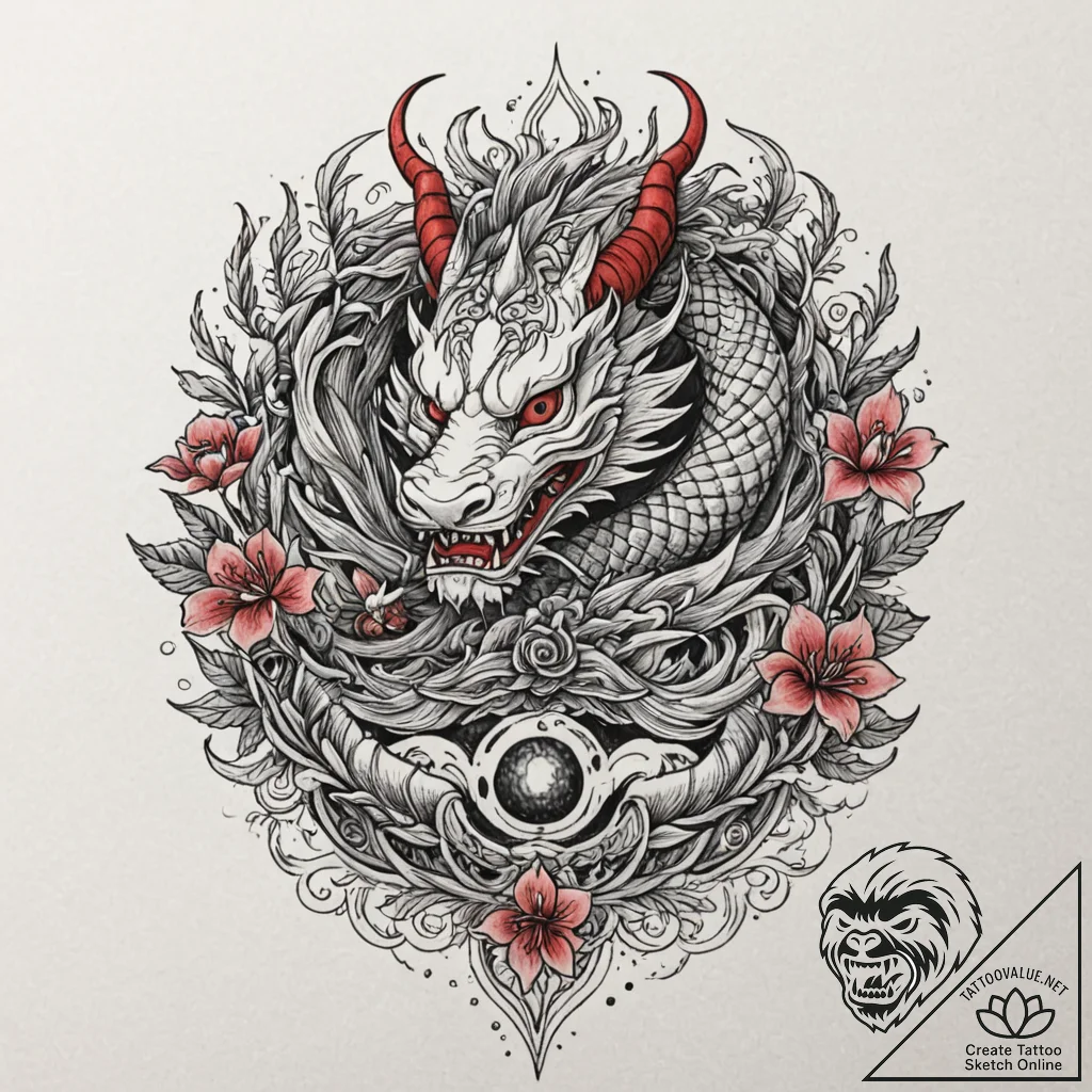 Crown made of twisted silver and interwoven l... - tattoo sketch (№1752245644_0, 11.07.2025 14:54) — tattoovalue.net