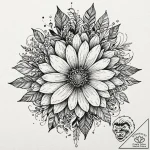 Flower, tattoo sketch design, highly detailed… – tattoo sketch (№1752247761_0, 11.07.2025 15:29) — tattoovalue.net