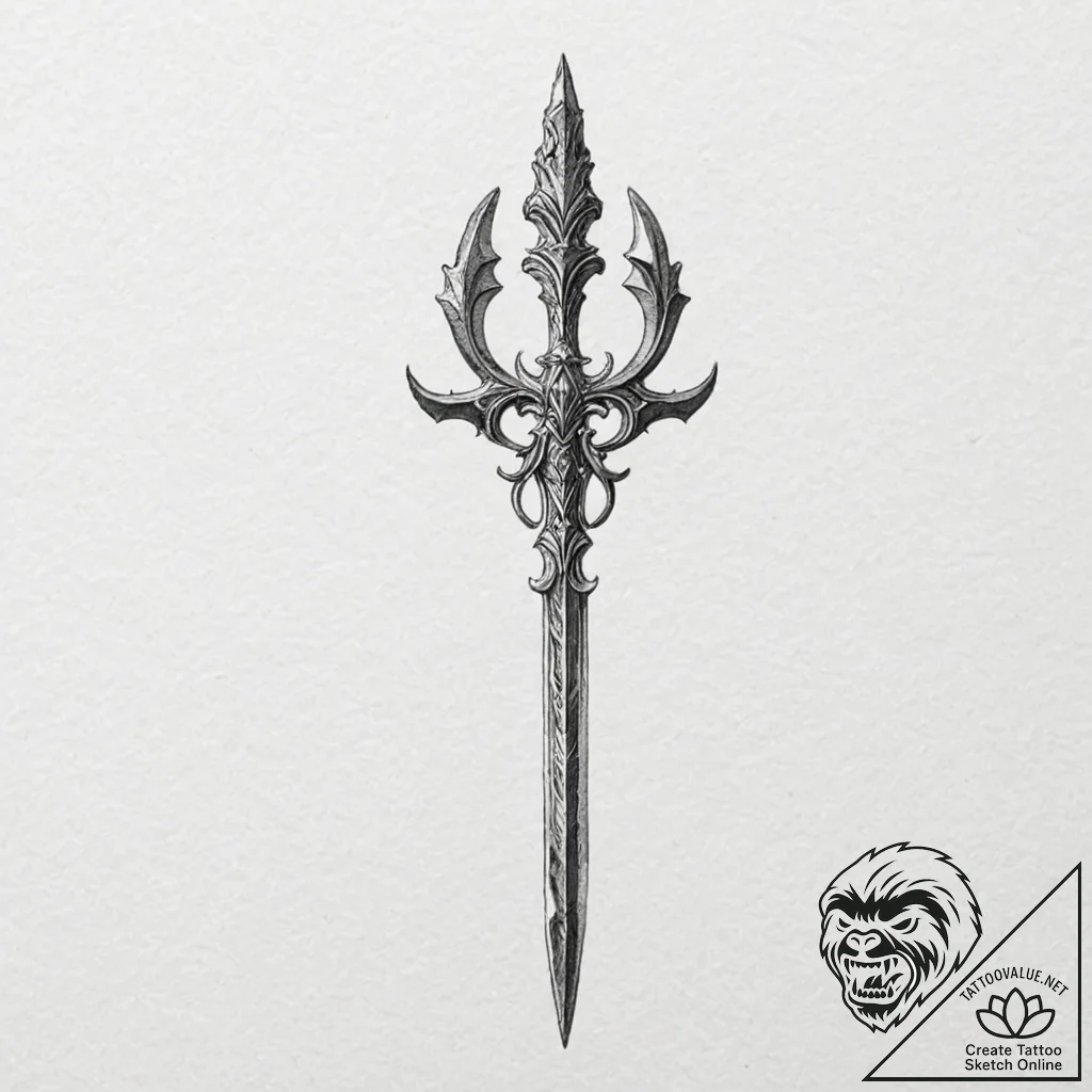 Malenia, blade of miquella from elden ring - tattoo sketch (№1752247926_0, 11.07.2025 15:32) — tattoovalue.net