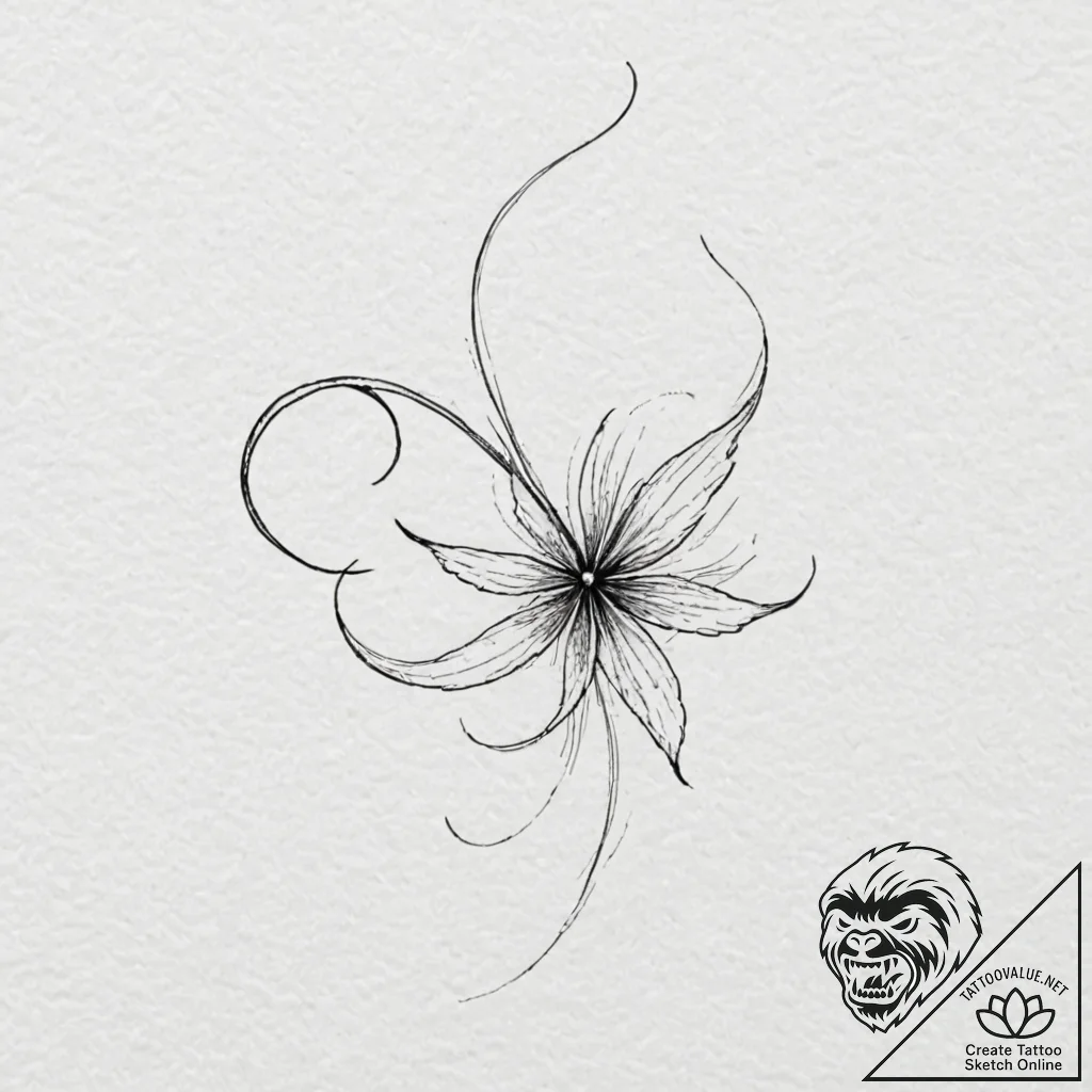 Will-o'-the-wisp - tattoo sketch (№1752248261_0, 11.07.2025 15:37) — tattoovalue.net