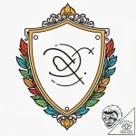 Shield, bearing a simple, meaningful charge (… – tattoo sketch (№1752248344_0, 11.07.2025 15:39) — tattoovalue.net