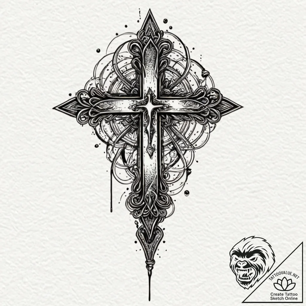 A vampire's bite mark, tattoo flash sheet des... - tattoo sketch (№1752248512_0, 11.07.2025 15:41) — tattoovalue.net