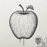 High-caliber bullet piercing an apple, in sup… – tattoo sketch (№1752249161_0, 11.07.2025 15:52) — tattoovalue.net