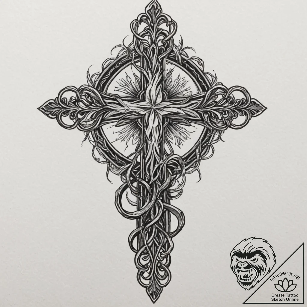 Oracleр р†р вђљрівђћсћs staff entwined with r... - tattoo sketch (№1752249320_0, 11.07.2025 15:55) — tattoovalue.net