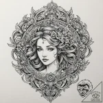 U, tattoo sketch design, black and grey tatto… – tattoo sketch (№1752249400_0, 11.07.2025 15:56) — tattoovalue.net