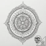 Satan, tattoo line art, sepia tone sketch, vi… – tattoo sketch (№1752252264_0, 11.07.2025 16:44) — tattoovalue.net
