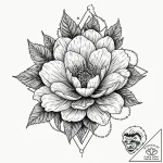 Flower blooming from the barrel of a rusted g… – tattoo sketch (№1752252936_0, 11.07.2025 16:55) — tattoovalue.net