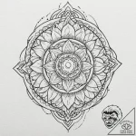 N, tattoo drawing outline, on a clean white p… – tattoo sketch (№1752253954_0, 11.07.2025 17:12) — tattoovalue.net