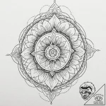 Needle blade beneath spectral tree, tattoo sk… – tattoo sketch (№1752254954_0, 11.07.2025 17:29) — tattoovalue.net