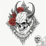 Kirin hoof on cracked sigil, tattoo sketch de… – tattoo sketch (№1752256628_0, 11.07.2025 17:57) — tattoovalue.net