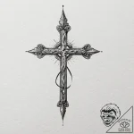 L, ink illustration for tattoo, fine lines, d… – tattoo sketch (№1752259646_0, 11.07.2025 18:47) — tattoovalue.net
