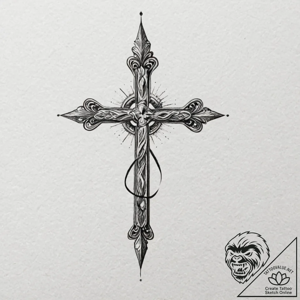 L, ink illustration for tattoo, fine lines, d... - tattoo sketch (№1752259646_0, 11.07.2025 18:47) — tattoovalue.net