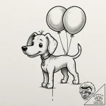 A whimsical balloon dog, pop art,, tattoo ske… – tattoo sketch (№1752263923_0, 11.07.2025 19:58) — tattoovalue.net