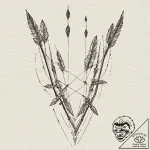 Quiver tipped with bone arrows, concept art f… – tattoo sketch (№1752267194_0, 11.07.2025 20:53) — tattoovalue.net
