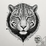 Jaguar relic devouring starlight, tattoo draw… – tattoo sketch (№1752269702_0, 11.07.2025 21:35) — tattoovalue.net