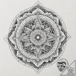 Dark portal opening in forest, tattoo flash s… – tattoo sketch (№1752270786_0, 11.07.2025 21:53) — tattoovalue.net