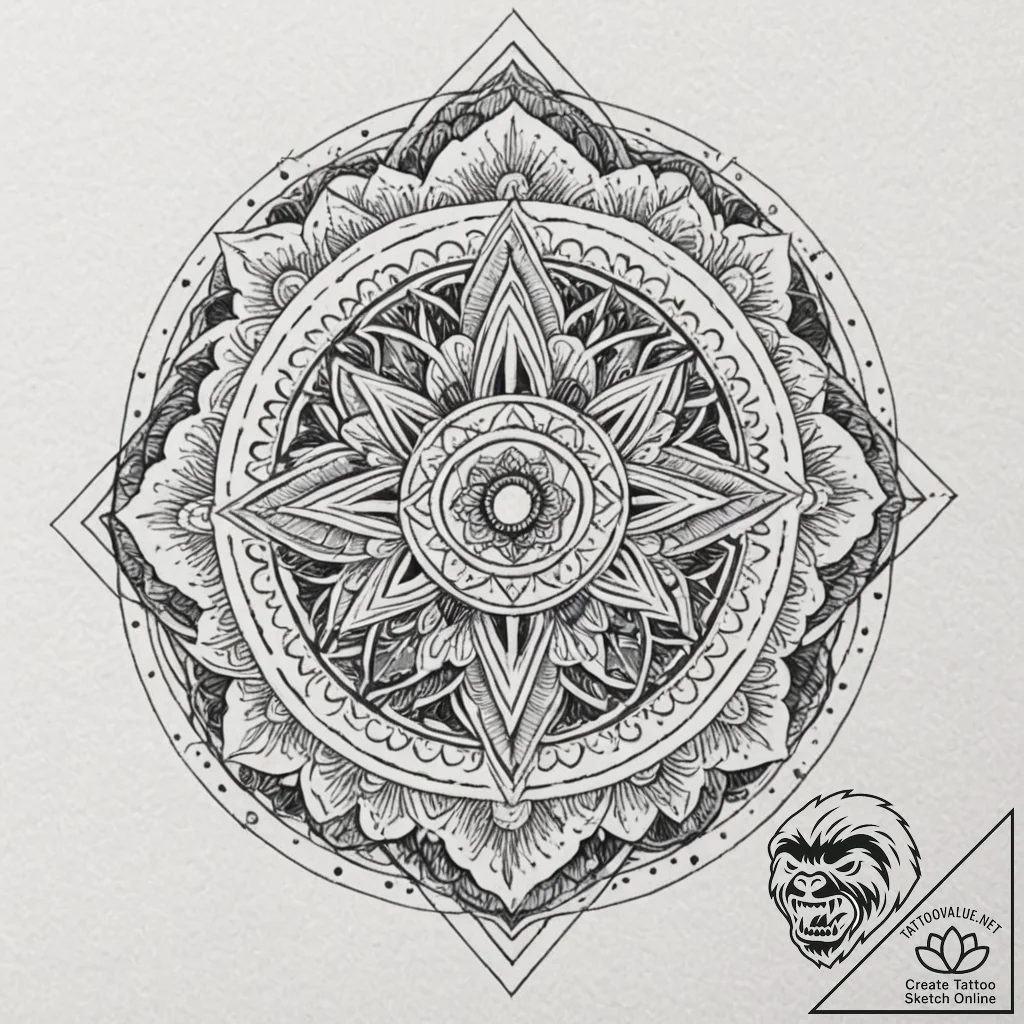 Dark portal opening in forest, tattoo flash s... - tattoo sketch (№1752270786_0, 11.07.2025 21:53) — tattoovalue.net