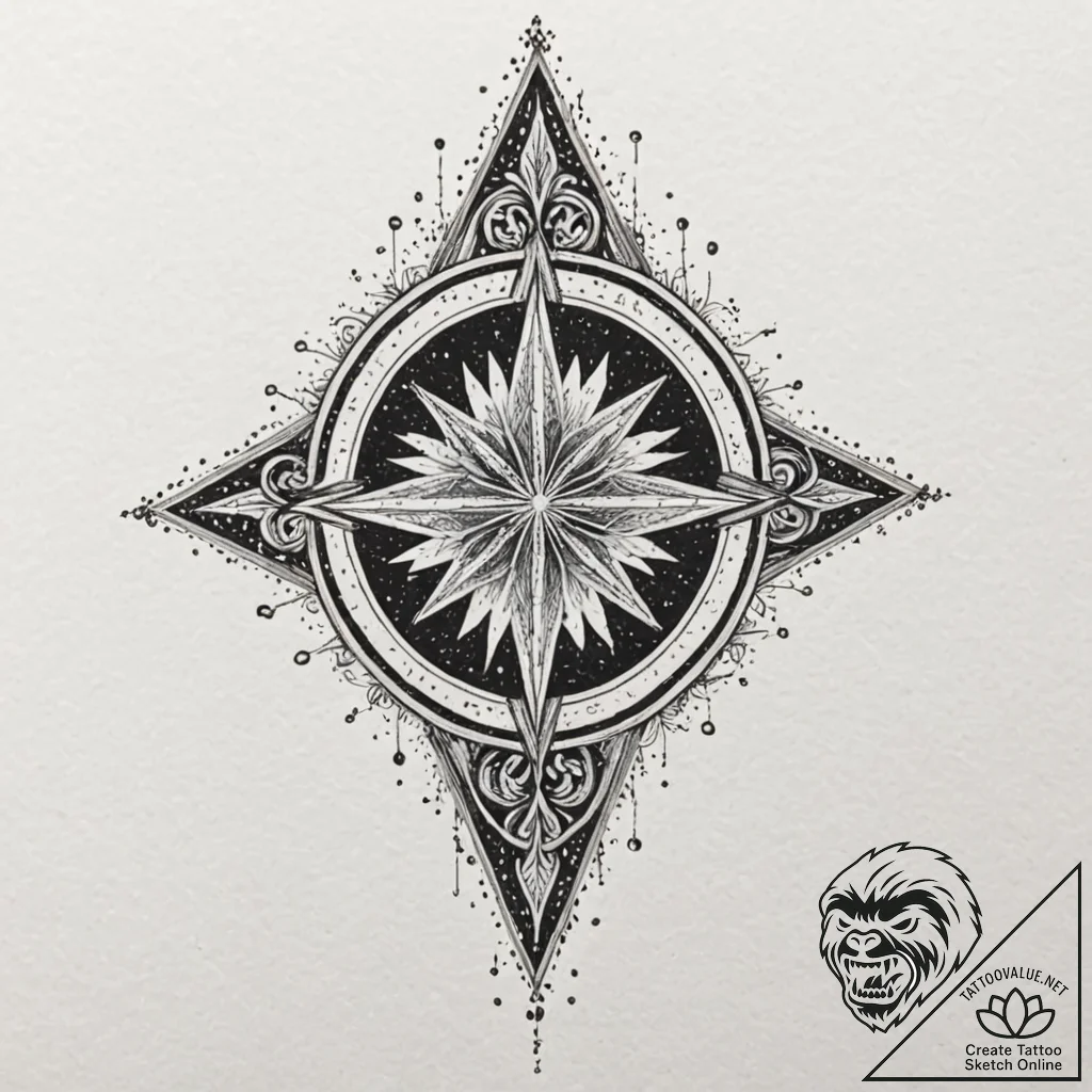Frozen relic bleeding starlight, concept art... - tattoo sketch (№1752272635_0, 11.07.2025 22:23) — tattoovalue.net