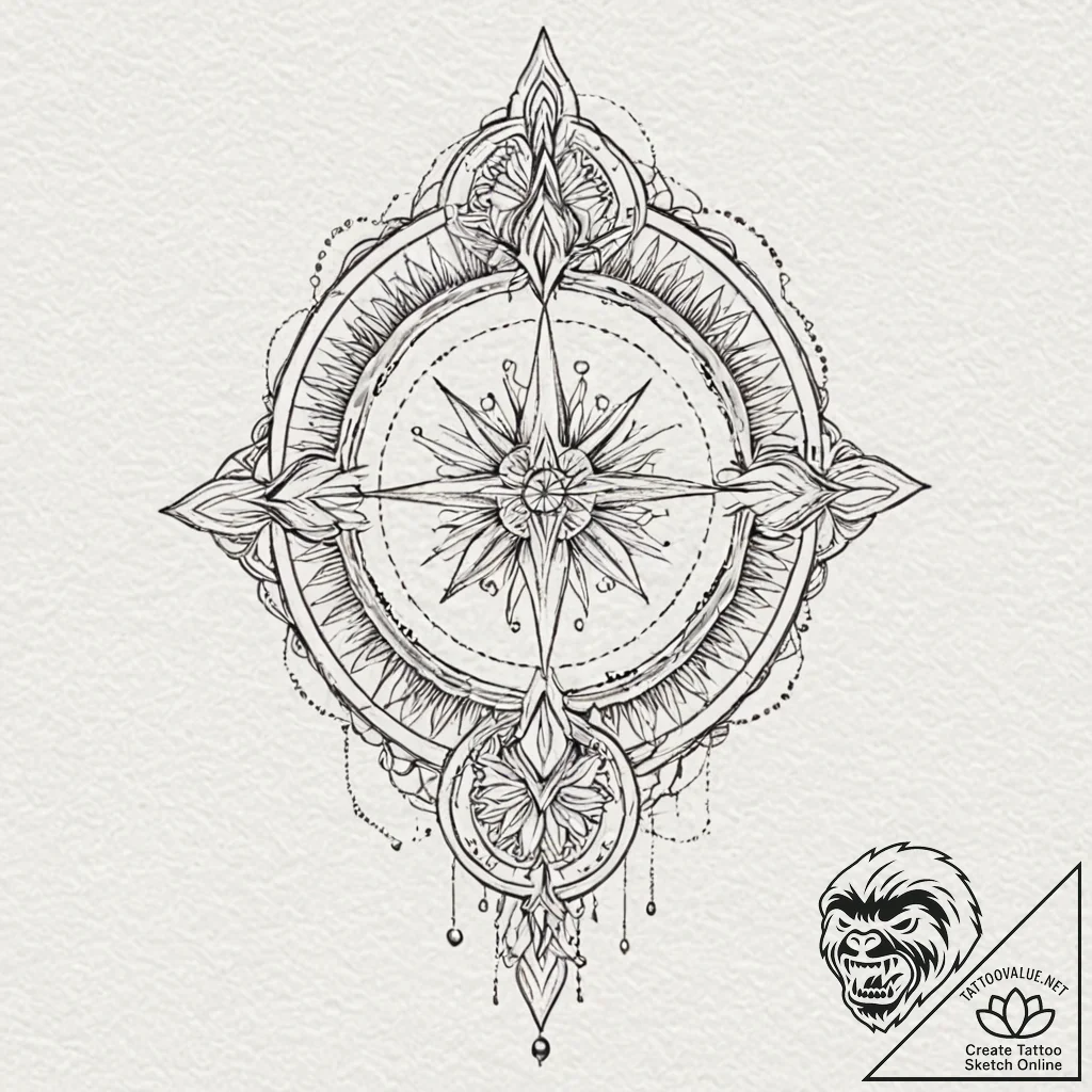 Trident of poseidon dripping with seawater, t... - tattoo sketch (№1752273200_0, 11.07.2025 22:33) — tattoovalue.net
