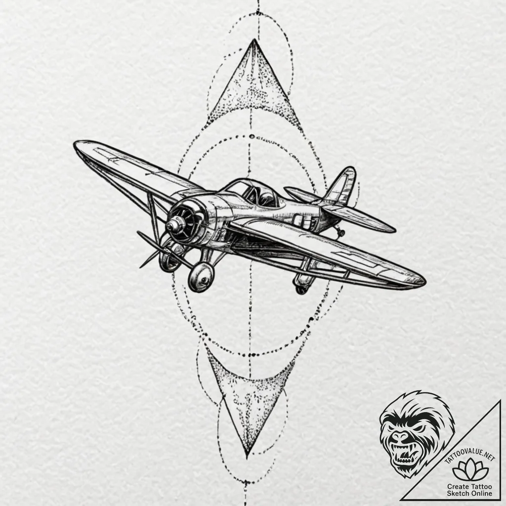 Jack plane, symbolizing smoothing out life's... - tattoo sketch (№1752273278_0, 11.07.2025 22:34) — tattoovalue.net
