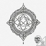 Maya (symbols) – tattoo sketch (№1752273357_0, 11.07.2025 22:35) — tattoovalue.net