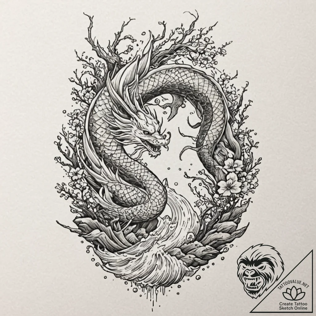 Druid altar overgrown with moss, tattoo sketc... - tattoo sketch (№1752273515_0, 11.07.2025 22:38) — tattoovalue.net