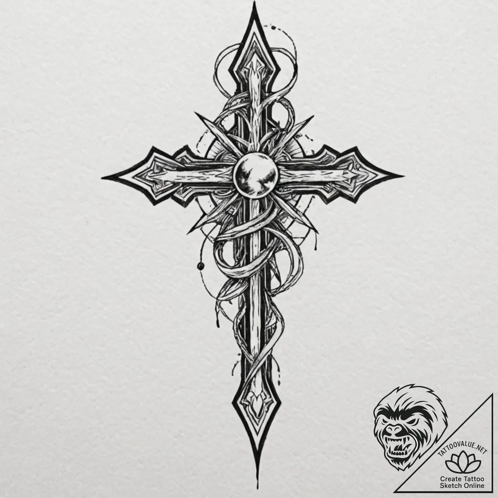 Quartz talon gripping relic, tattoo flash she... - tattoo sketch (№1752273915_0, 11.07.2025 22:45) — tattoovalue.net