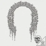 Bone arch with runic carvings, tattoo drawing… – tattoo sketch (№1752276692_0, 11.07.2025 23:31) — tattoovalue.net