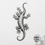 Salamander – tattoo sketch (№1752277031_0, 11.07.2025 23:37) — tattoovalue.net