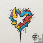 Band-aids, crossed, one with a heart, one wit… – tattoo sketch (№1752278717_0, 12.07.2025 00:05) — tattoovalue.net