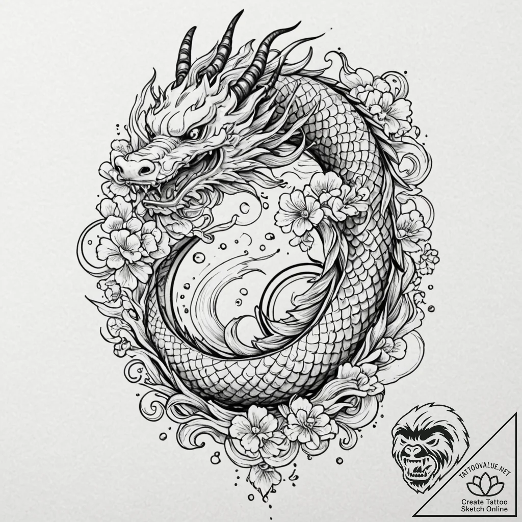 Iron relic crowned with bone, ink illustratio... - tattoo sketch (№1752278884_0, 12.07.2025 00:08) — tattoovalue.net