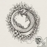 Peacock feathers devouring starlight, tattoo… – tattoo sketch (№1752279052_0, 12.07.2025 00:10) — tattoovalue.net