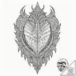 Plate armor cracked with runes, artistic tatt… – tattoo sketch (№1752279135_0, 12.07.2025 00:12) — tattoovalue.net