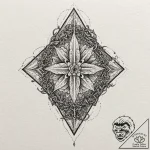 Nether vines gripping relic, artistic tattoo… – tattoo sketch (№1752282311_0, 12.07.2025 01:05) — tattoovalue.net