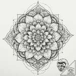 Blood blossom blooming in darkness, ink illus… – tattoo sketch (№1752282731_0, 12.07.2025 01:12) — tattoovalue.net