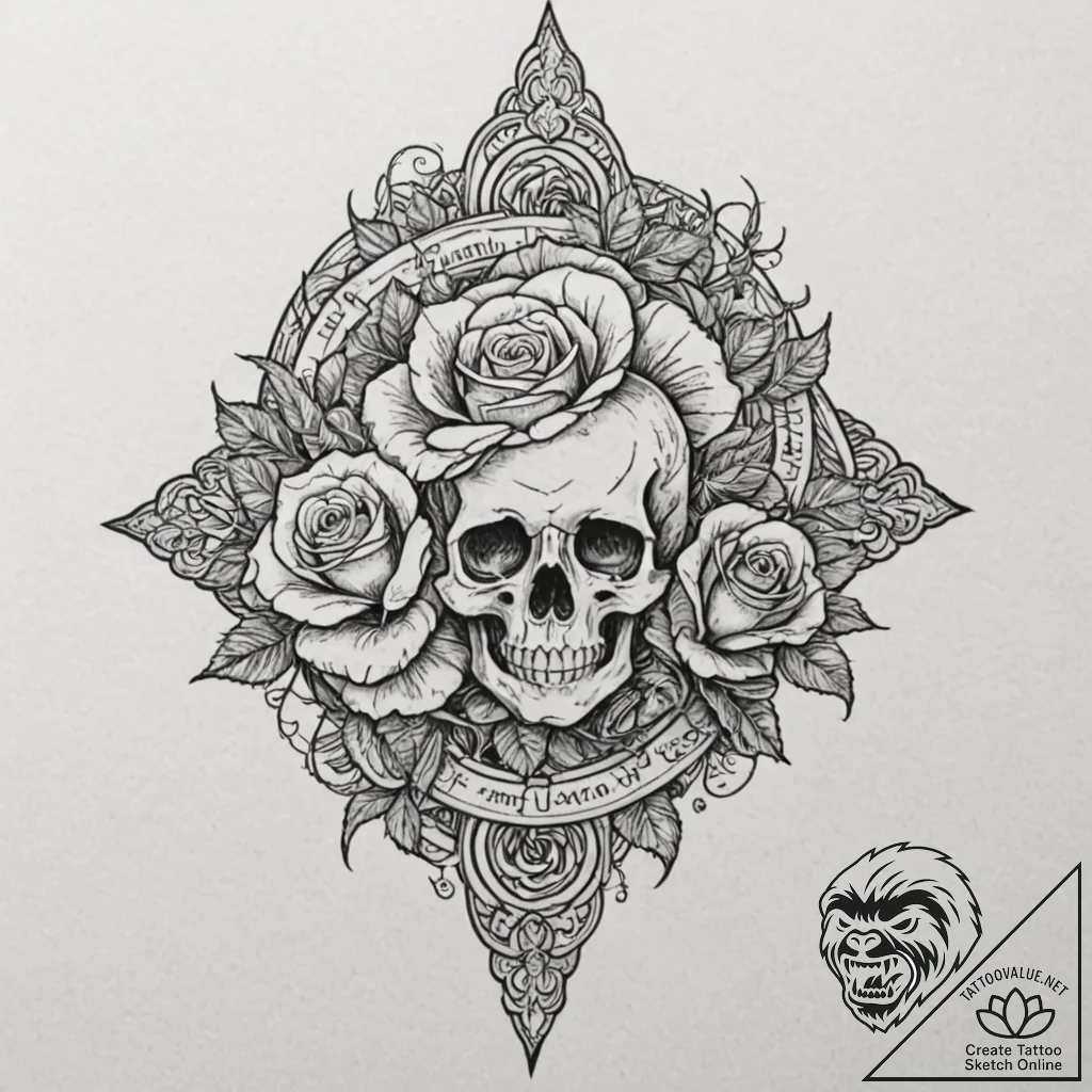 Frosted relic spiraling in mist, tattoo line... - tattoo sketch (№1752286844_0, 12.07.2025 02:20) — tattoovalue.net