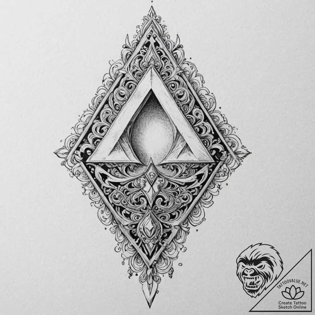 The triforce (from the legend of zelda), tatt... - tattoo sketch (№1752287176_0, 12.07.2025 02:26) — tattoovalue.net