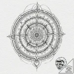 Sundial cracked and bleeding time, tattoo ske… – tattoo sketch (№1752287343_0, 12.07.2025 02:29) — tattoovalue.net