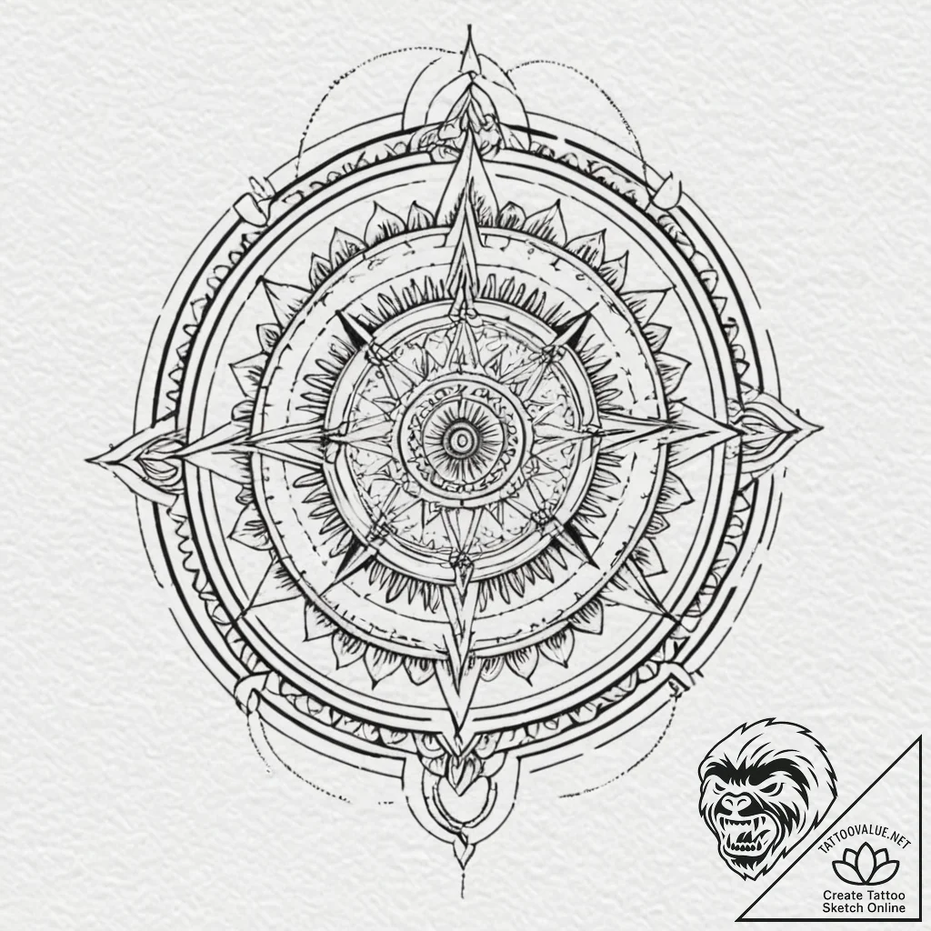 Sundial cracked and bleeding time, tattoo ske... - tattoo sketch (№1752287343_0, 12.07.2025 02:29) — tattoovalue.net