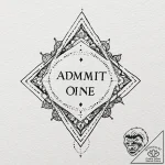 Ticket stub ‘admit one’, tattoo sketch design… – tattoo sketch (№1752290108_0, 12.07.2025 03:15) — tattoovalue.net