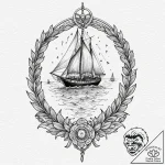 Ivory relic through spectral rift, tattoo lin… – tattoo sketch (№1752290943_0, 12.07.2025 03:29) — tattoovalue.net